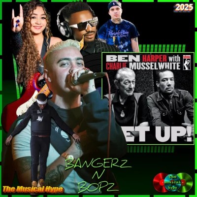 Ben Harper & Charlie Musselwhite, We Can’t End This Way: Bangerz N Bopz 🔥 No. 53 (2025) [📷: Brent Faulkner / The Musical Hype; Ben Harper / Concord Music Group, Inc.; Bigshow Lamar Campton, Daniel Duarte, Eduardo López from Pexels; AcatXIo, djexpectations, OpenClipart-Vectors, Thai Zeo from Pixabay]