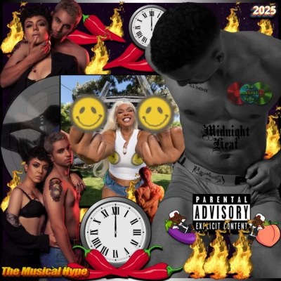 Lizzo, STILL CANT FUH: Midnight Heat 🕛 🔥 No. 53 (2025) [📷: Brent Faulkner / The Musical Hype; Nice Life Recording Company / Atlantic Recording Corporation; Francesco Ungaro, Hasan Muneer, Natan, Tazz Vaughn from Pexels; AcatXlo, Aristal Branson, Clker-Free-Vector-Images from Pixabay]