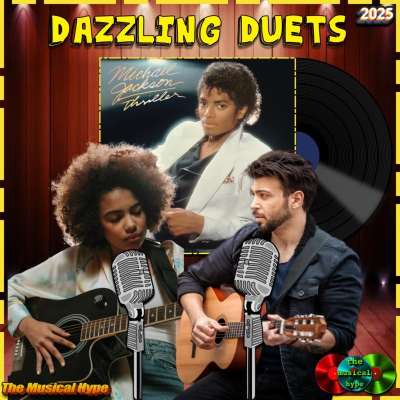 Michael Jackson & Paul McCartney, The Girl Is Mine: Dazzling Duets No. 1 (2025) [📷: Brent Faulkner / The Musical Hype; MJJ Productions, Inc.; cottonbro studio, Sachith Ravishka Kodikara from Pexels; andresilva5, OpenClipart-Vectors from Pixabay]