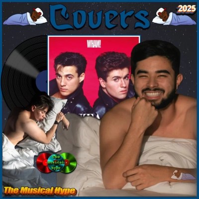 Wham!, Love Machine: Covers No. 14 (2025) [📷: Brent Faulkner /The Musical Hype; Innervision; Alan Cordero, Wolf Art from Pexels; AcatXIo, OpenClipart-Vectors from Pixabay]